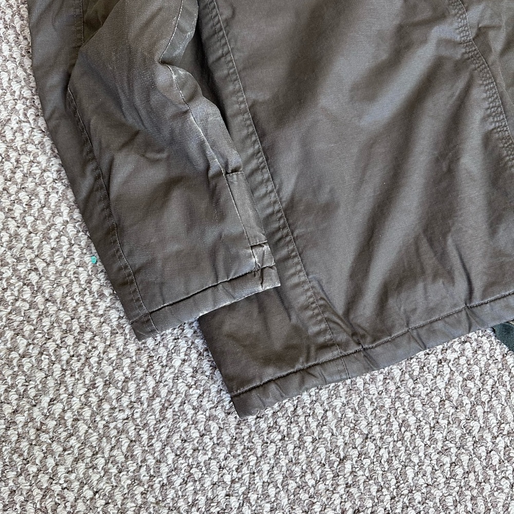 Timberland Waxed Canvas Hooded Jacket Brown Olive Men’s 2XL - Picture 6 of 11